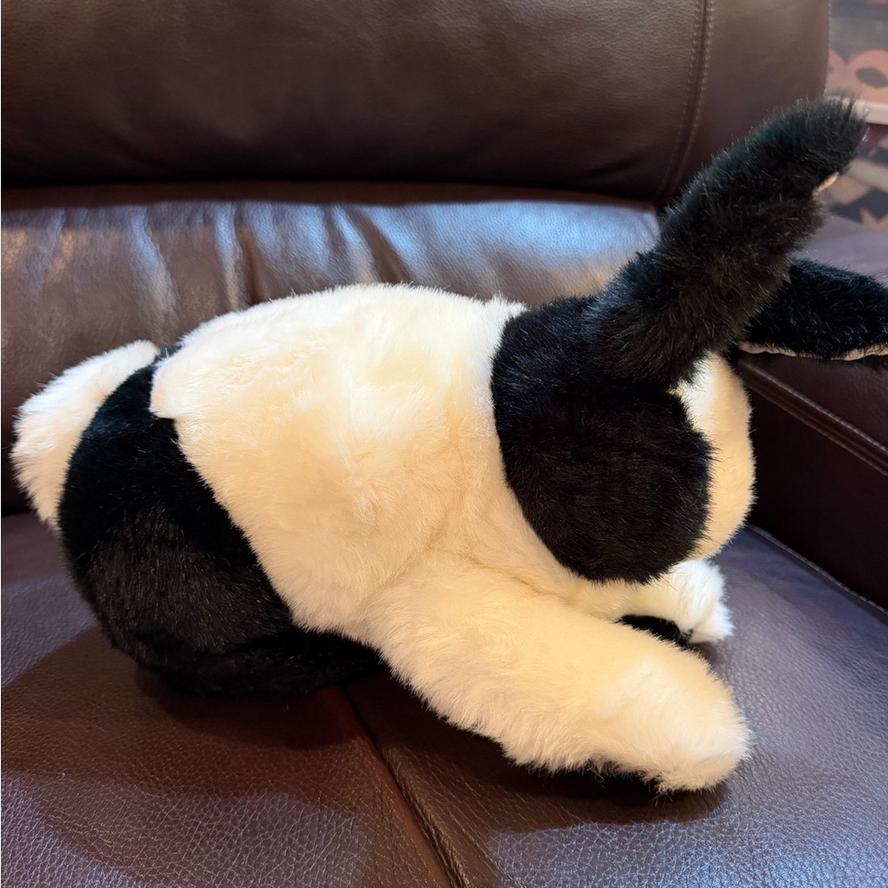 Gund Black and White Rabbit Plush Toy Perfect